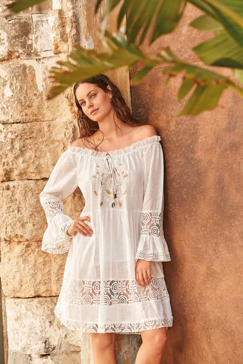 ABITO IN PIZZO NICOLE | Colore Bianco |