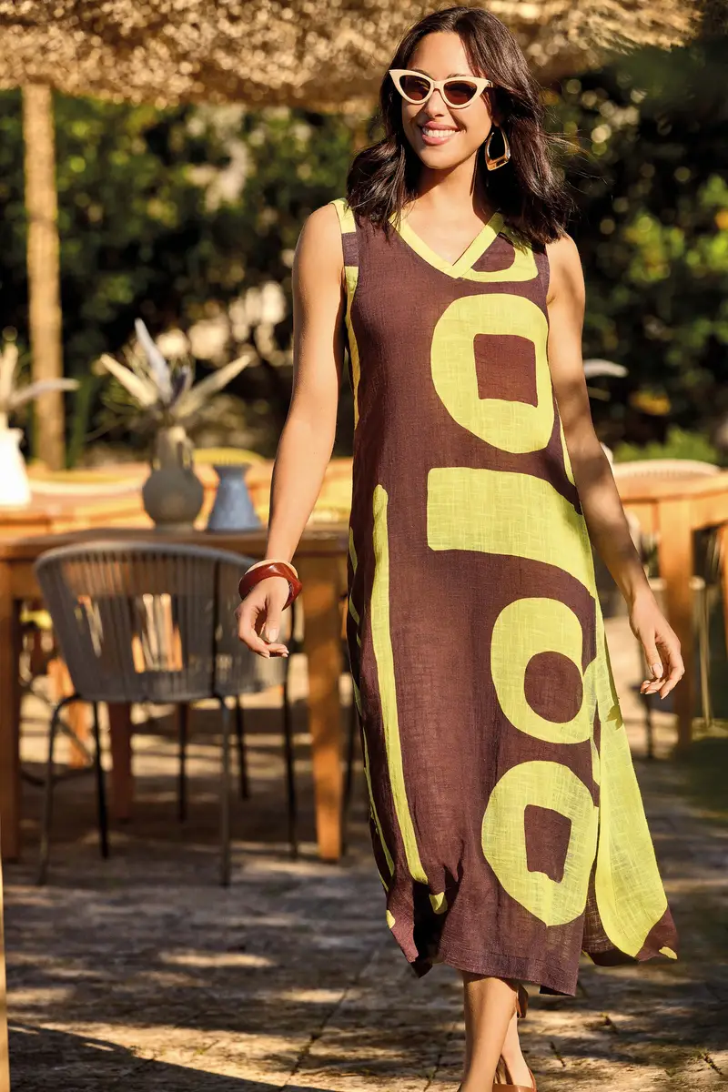 ABITO LUNGO SMANICATO ERSILIA | Colore Multi |