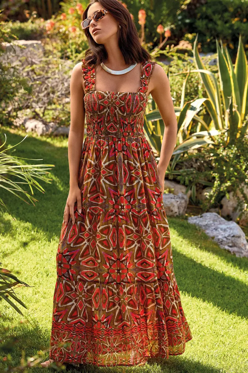 ABITO LUNGO SMANICATO GERMANA | Colore Multi |