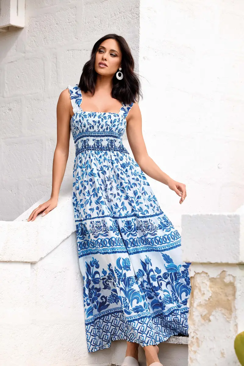 ABITO LUNGO SMANICATO MINA | Colore Multi |