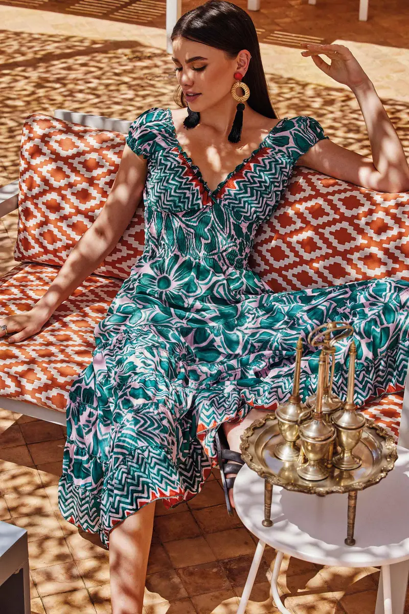 ABITO LUNGO TONI SMERALDO | Colore Multi |