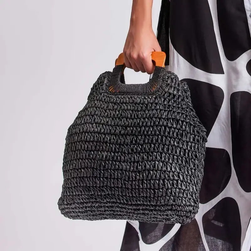 BORSA INTRECCI CARLOTTA | Colore Nero |