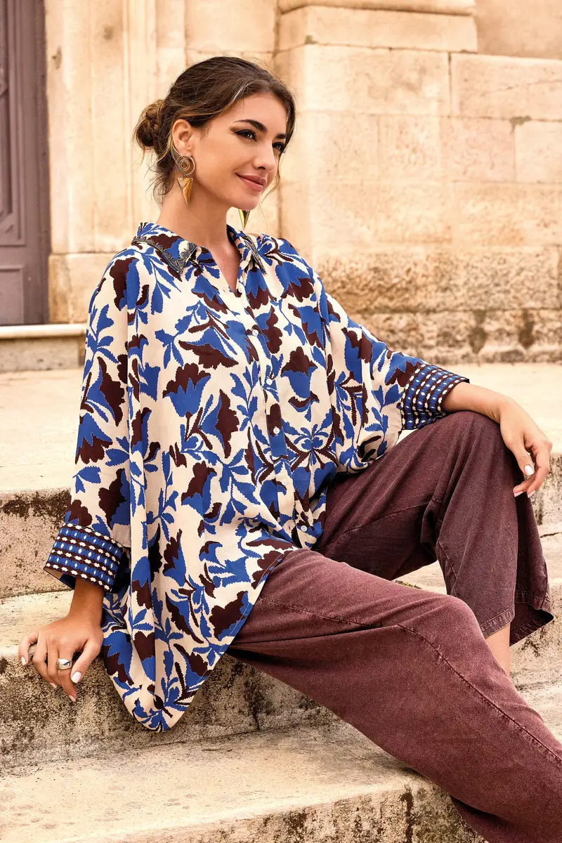 CAMICIA OVERSIZE SUSANNE | Colore Multi |