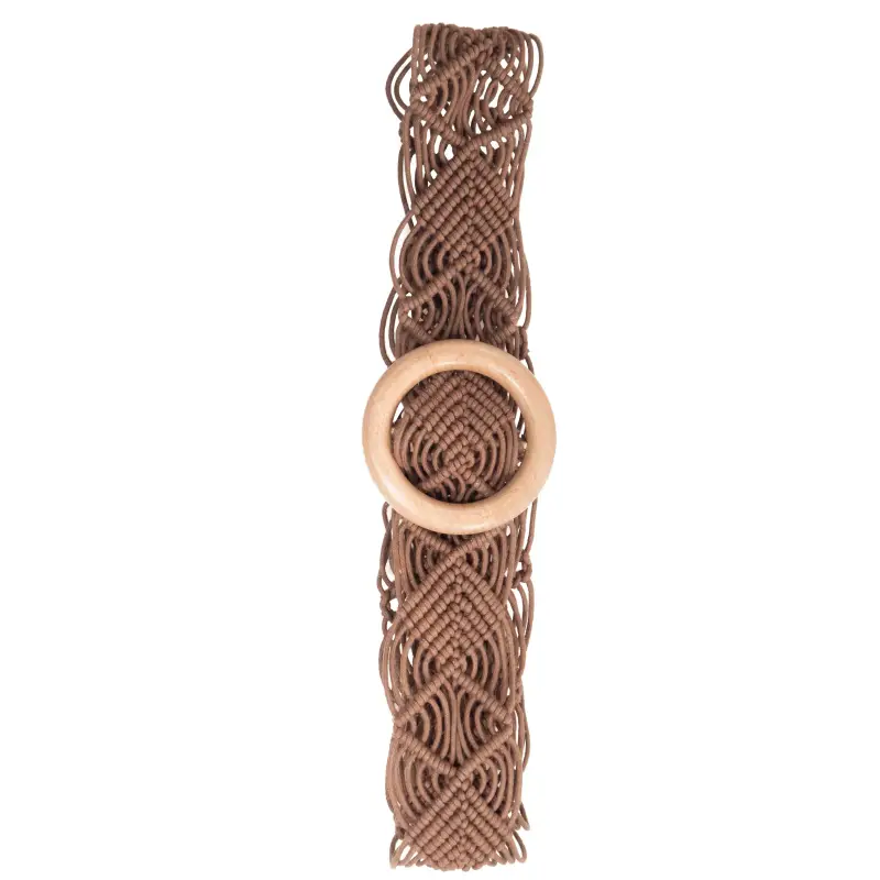 CINTURA ALL'UNCINETTO | Colore Marrone |