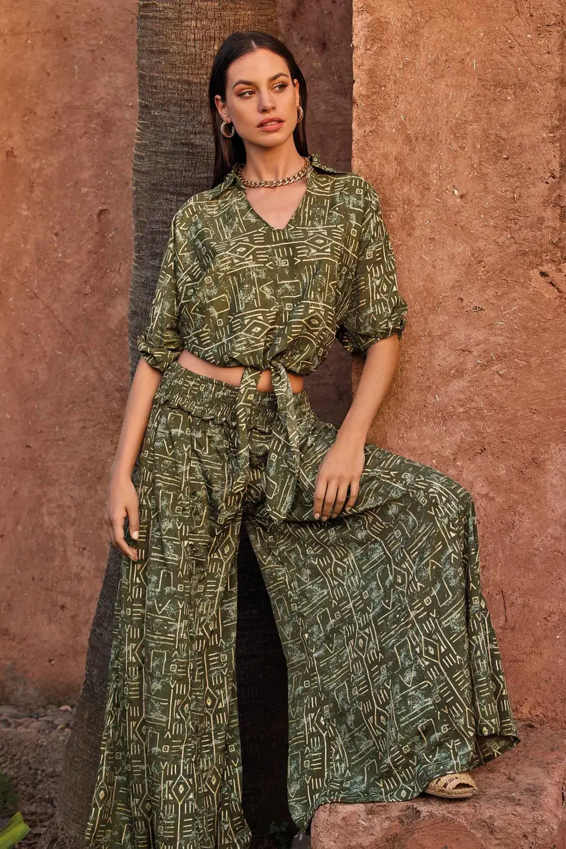 PANTALONI PALAZZO BAHIA | Colore Multi |