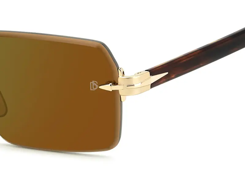 DB 7109/S T5U/MT Occhiali da sole Verde Specchiato miniatura 3