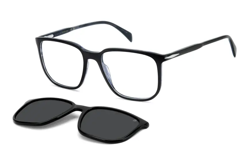 Uomo DAVID BECKHAM DB 1210/C Montature da vista Acetato Nero Squadrata Normale