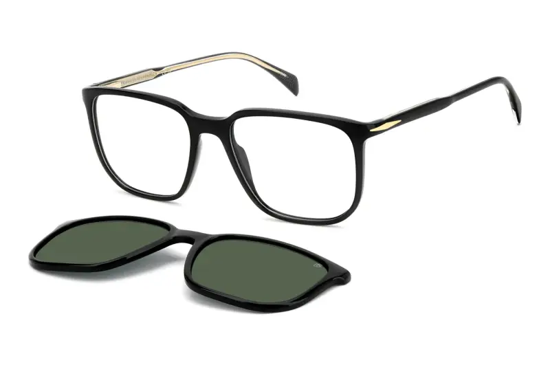 Uomo DAVID BECKHAM DB 1210/C Montature da vista Acetato Nero Squadrata Normale