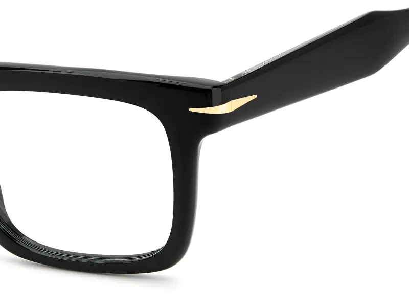 Uomo DAVID BECKHAM DB 1237 807 Montature da vista Acetato Nero Squadrata Normale miniatura 3