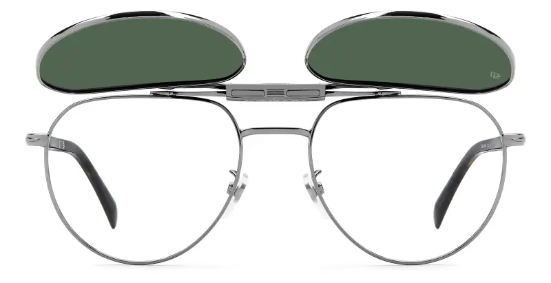 Uomo DAVID BECKHAM DB 1238/C 31Z/UC Montature da vista Metallo Rutenio Verde Pilot Polarizzata miniatura 3