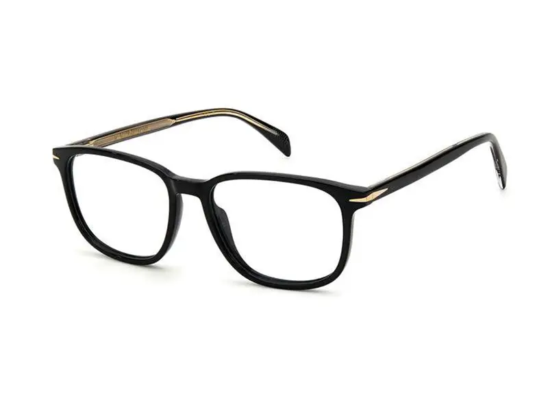 Uomo DB 1017 807 Montature da vista Acetato Nero Squadrata