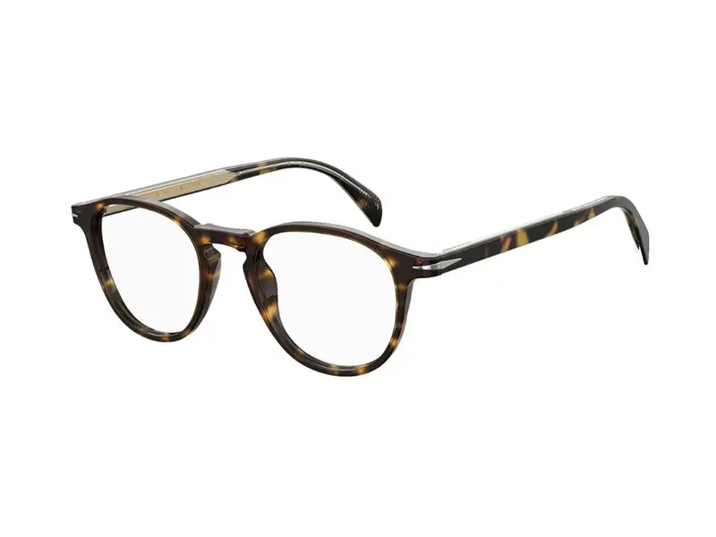 DAVID BECKHAM Uomo DB 1018 086 Montature da vista Acetato Havana  Rotonda