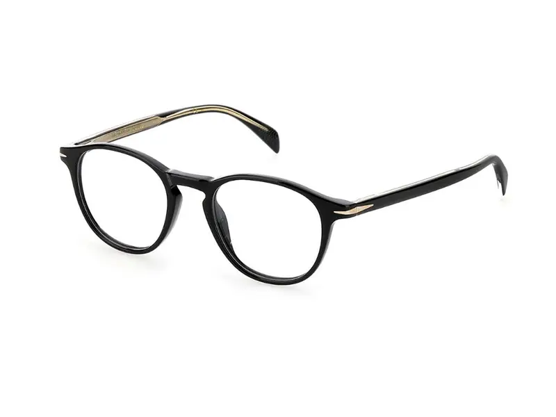 DAVID BECKHAM Uomo DB 1018 807 Montature da vista Acetato Nero  Rotonda