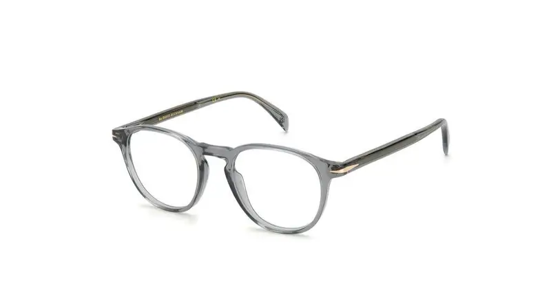 DAVID BECKHAM Uomo DB 1018 FT3 Montature da vista Acetato Grigio  Rotonda