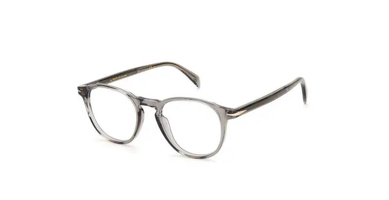 DAVID BECKHAM Uomo DB 1018 KB7 Montature da vista Acetato Grigio  Rotonda