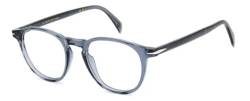 Uomo DB 1018 PJP Montature da vista Acetato Blu Rotonda
