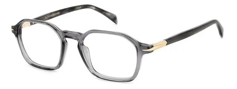 DAVID BECKHAM Uomo DB 1125 KB7 Montature da vista Acetato Grigio  Geometrica