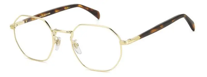 DAVID BECKHAM Uomo DB 1133 T5U Montature da vista Metallo Oro Havana  Geometrica