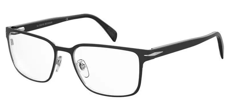 DAVID BECKHAM Uomo DB 1137 124 Montature da vista Metallo Nero  Squadrata