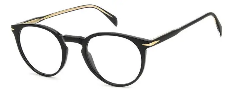 DAVID BECKHAM Uomo DB 1139 807 Montature da vista Acetato Nero  Rotonda
