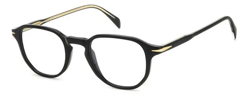 Uomo DB 1140 807 Montature da vista Acetato Nero Geometrica
