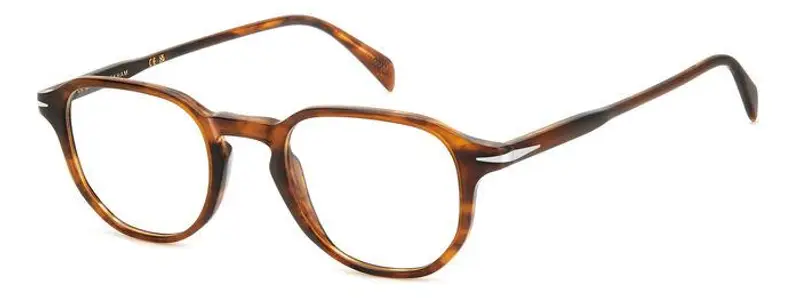 DAVID BECKHAM Uomo DB 1140 EX4 Montature da vista Acetato Corno marrone  Geometrica