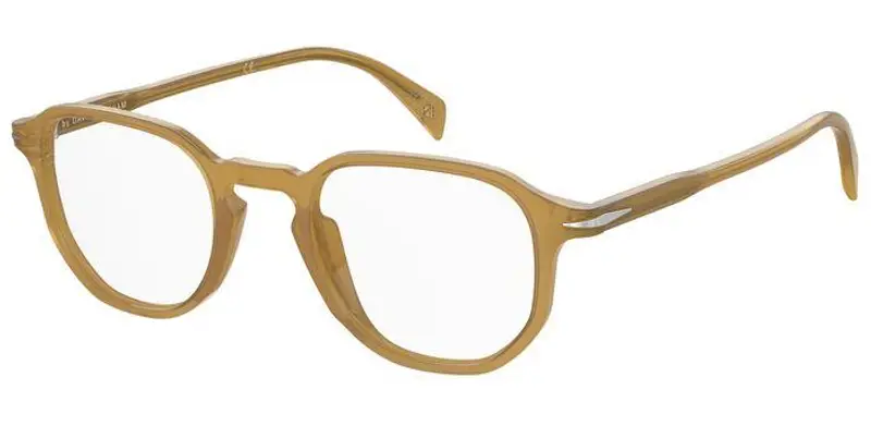 DAVID BECKHAM Uomo DB 1140 FMP Montature da vista Acetato Ocra  Geometrica