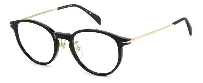 DAVID BECKHAM Uomo DB 1149/G 2M2 Montature da vista Acetato Oro / Nero  Rotonda
