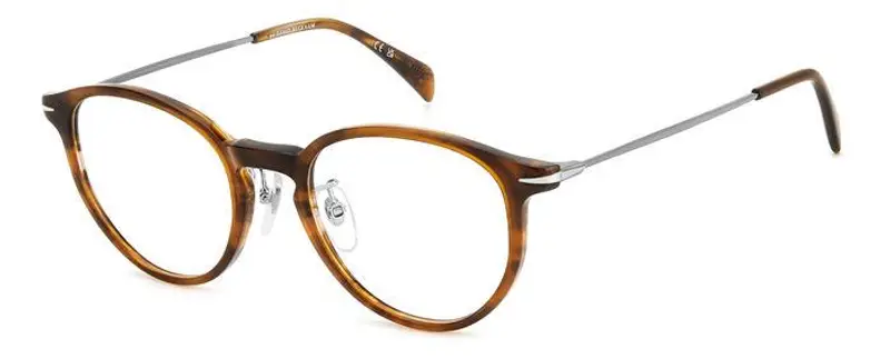 DAVID BECKHAM Uomo DB 1149/G 6C5 Montature da vista Acetato Corno marrone  Rotonda