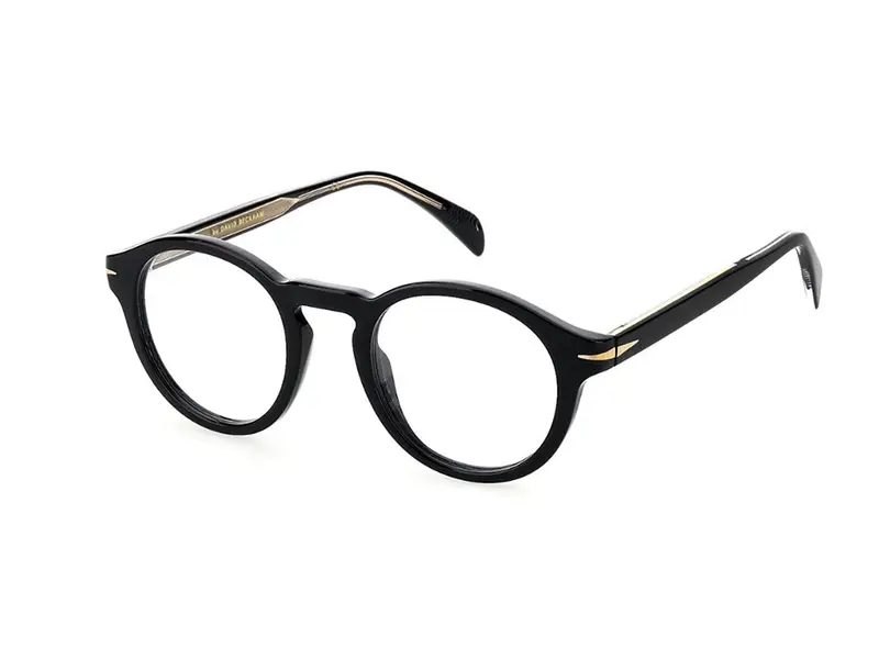 DAVID BECKHAM Uomo DB 7010 807 Montature da vista Acetato Nero  Rotonda