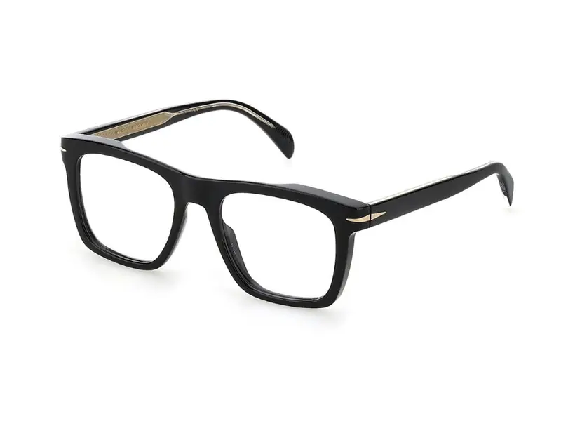 DAVID BECKHAM Uomo DB 7020 807 Montature da vista Acetato Nero  Squadrata