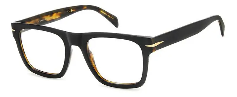 Uomo DB 7020/FLAT WR7 Montature da vista Acetato Havana/Nero Squadrata