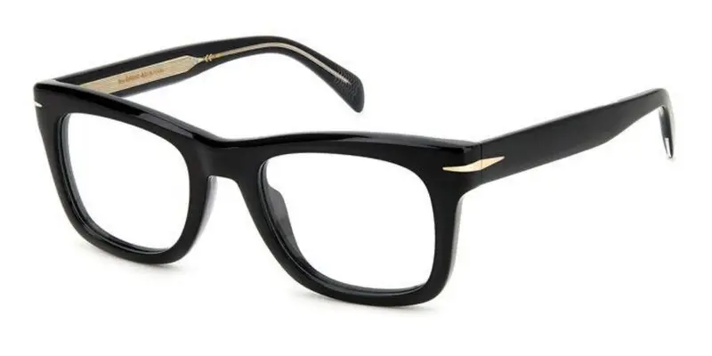 DAVID BECKHAM Uomo DB 7105 807 Montature da vista Acetato Nero  Geometrica
