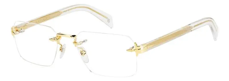 DAVID BECKHAM Uomo DB 7116 LOJ Montature da vista Metallo Oro  Squadrata