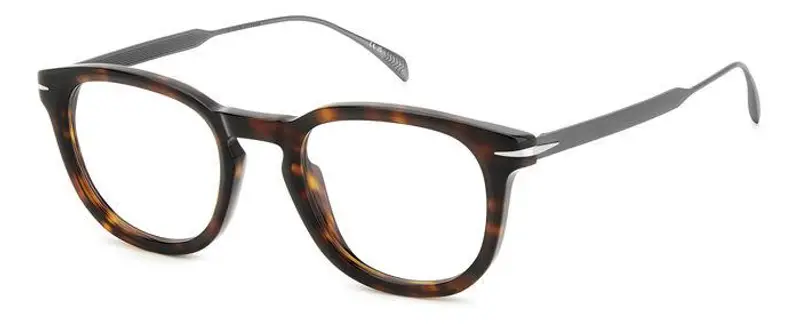 DAVID BECKHAM Uomo DB 7122 4HU Montature da vista Acetato Havana scuro  Squadrata