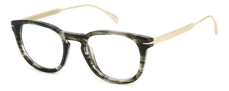 DAVID BECKHAM Uomo DB 7122 8GX Montature da vista Acetato Corno grigio  Squadrata