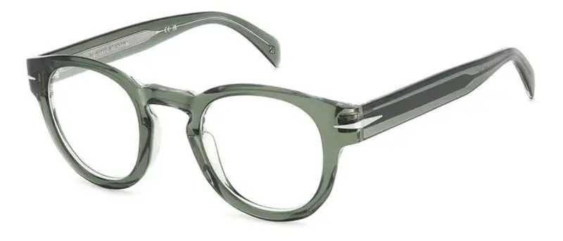 DAVID BECKHAM Uomo DB 7125 B59 Montature da vista Acetato Verde  Rotonda