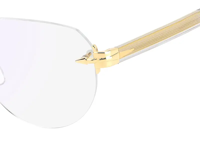 DAVID BECKHAM Uomo DB 7145 LOJ Montature da vista Metallo Oro Blu Pilot Normale Specchiato miniatura 2