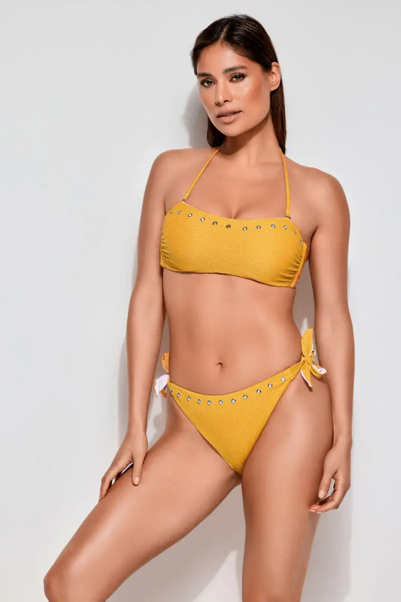 BIKINI A FASCIA | Colore Mostarda |