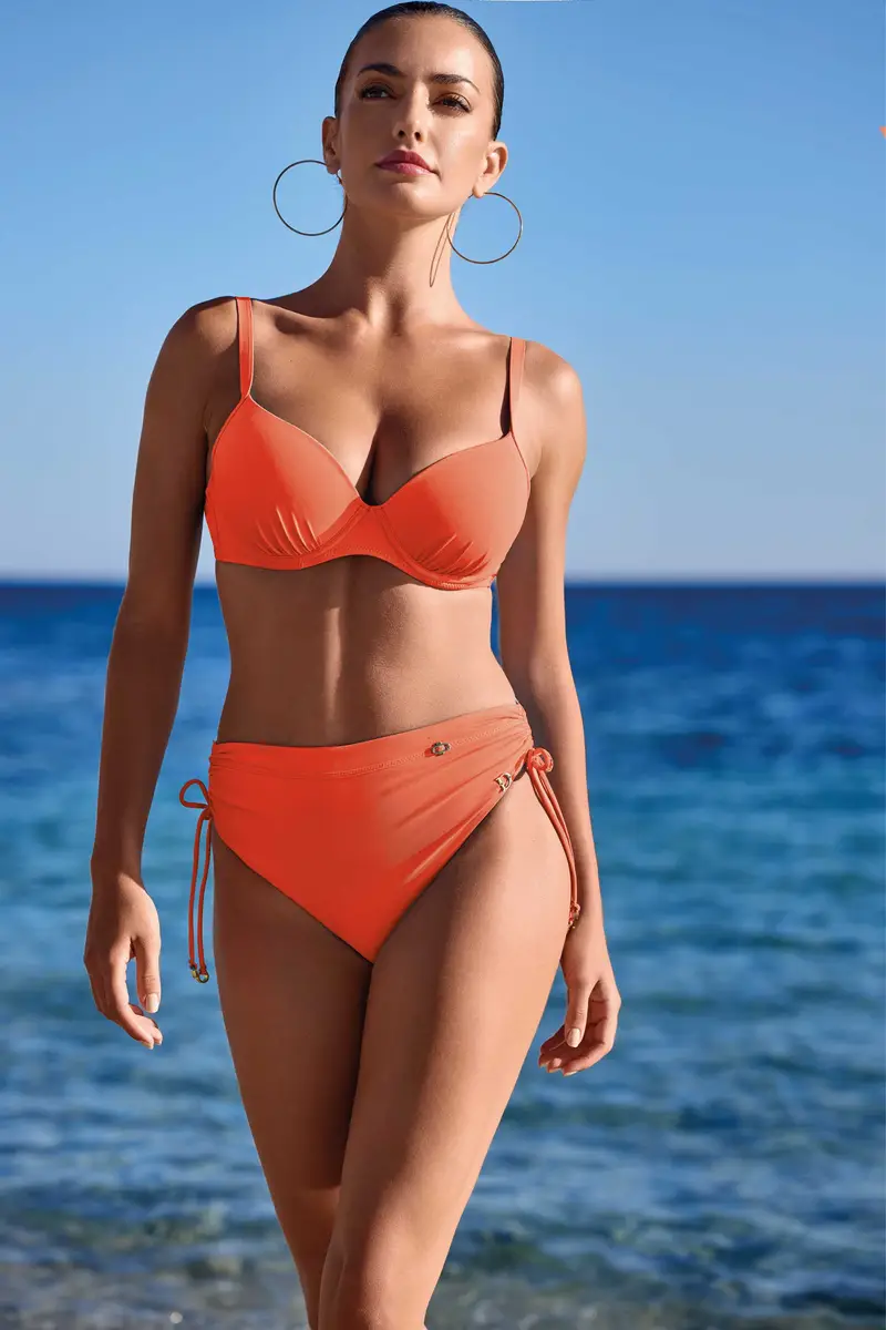 BIKINI PUSH-UP CON FERRETTO ILARY | Colore Arancione |