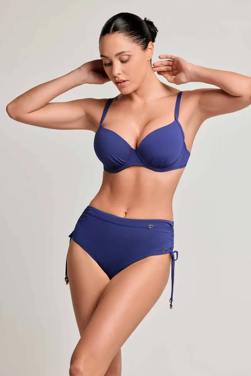BIKINI PUSH-UP CON FERRETTO ILARY | Colore Navy Blu |