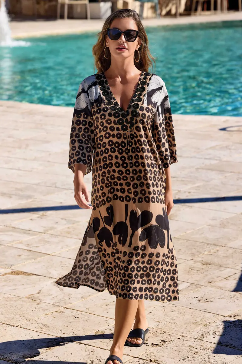 CAFTANO LUNGO CLOE | Colore Multi |