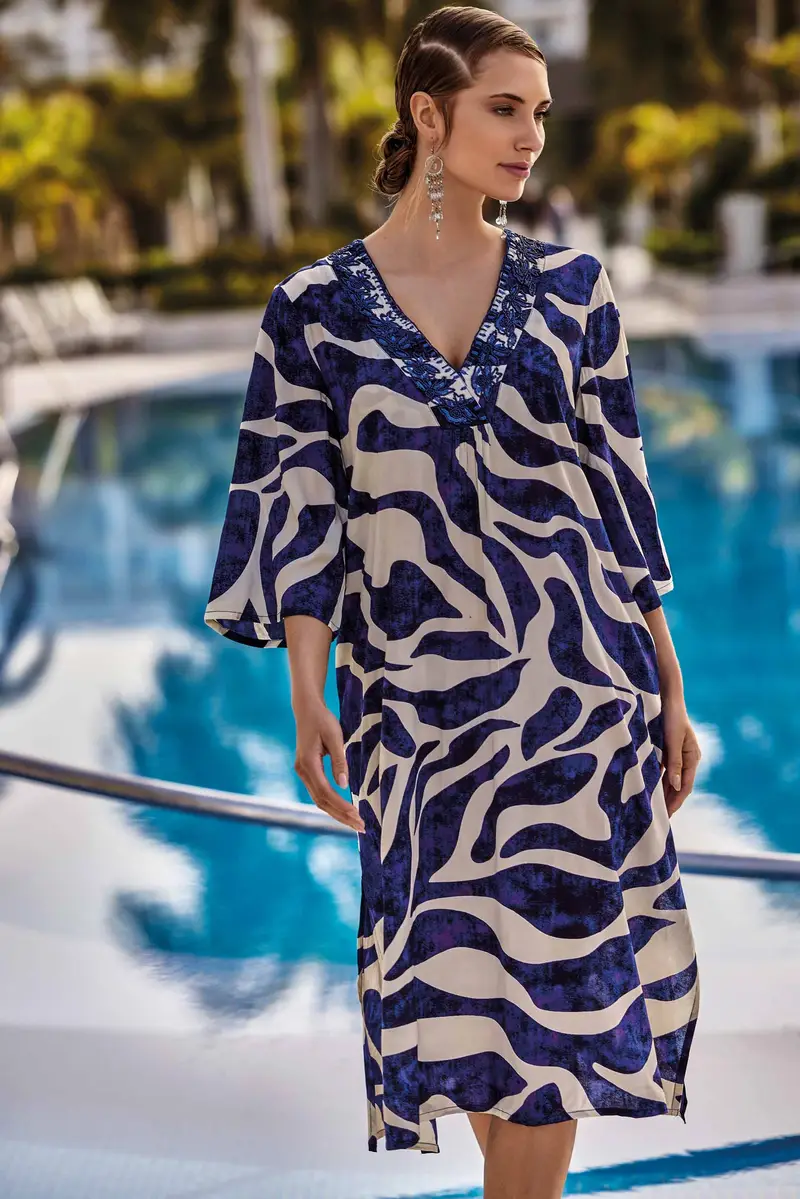 CAFTANO LUNGO EXILIA | Colore Multi |