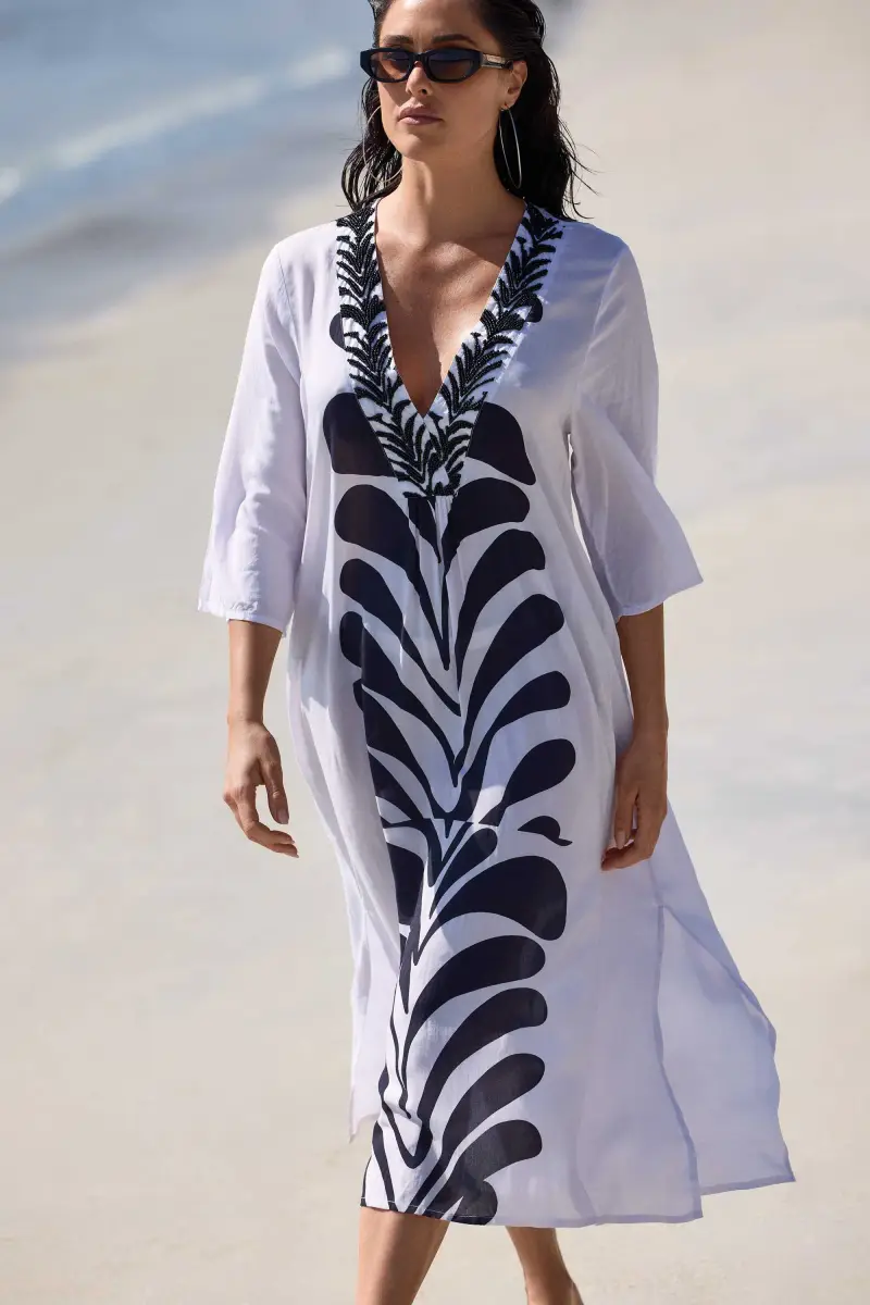 CAFTANO LUNGO KELLY | Colore Avorio |