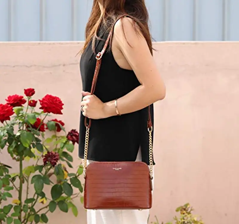 David Jones Borsa a tracolla Donna Marrone 1604093 miniatura 2