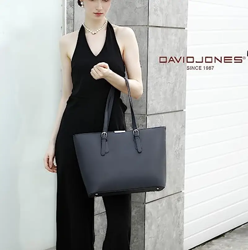 David Jones Borsa a spalla Donna Nero 2202659 miniatura 3