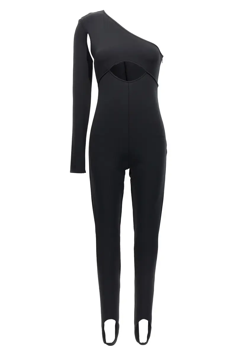 Tuta Intera Scuba Cut Out Nero