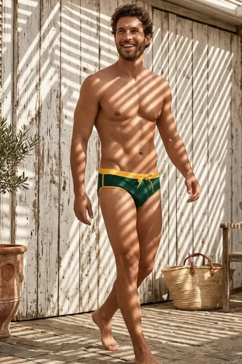 COSTUME SLIP MARE PACO | Colore Verde |