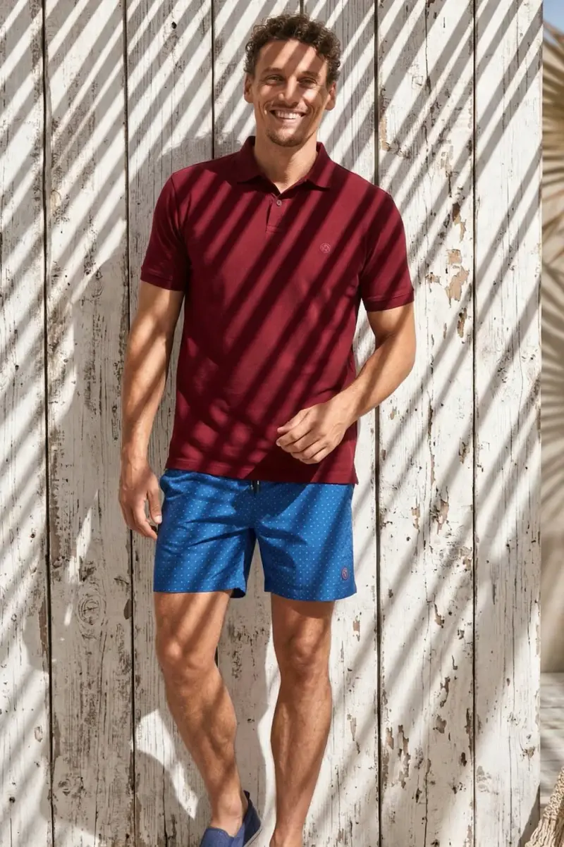 POLO DAMON | Colore Bordeaux |