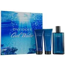 Cool Water Man United set regalo eau de toilette 125 ml Balsamo dopobarba 75 ml Cool Water e Cool Water gel doccia 75 ml - 125 ml